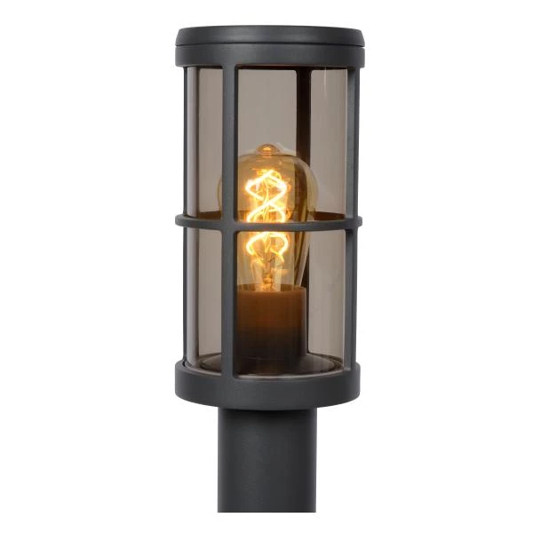 Lucide NAVI - Bollard light Outdoor - Ø 12 cm - 1xE27 - IP54 - Anthracite - detail 1